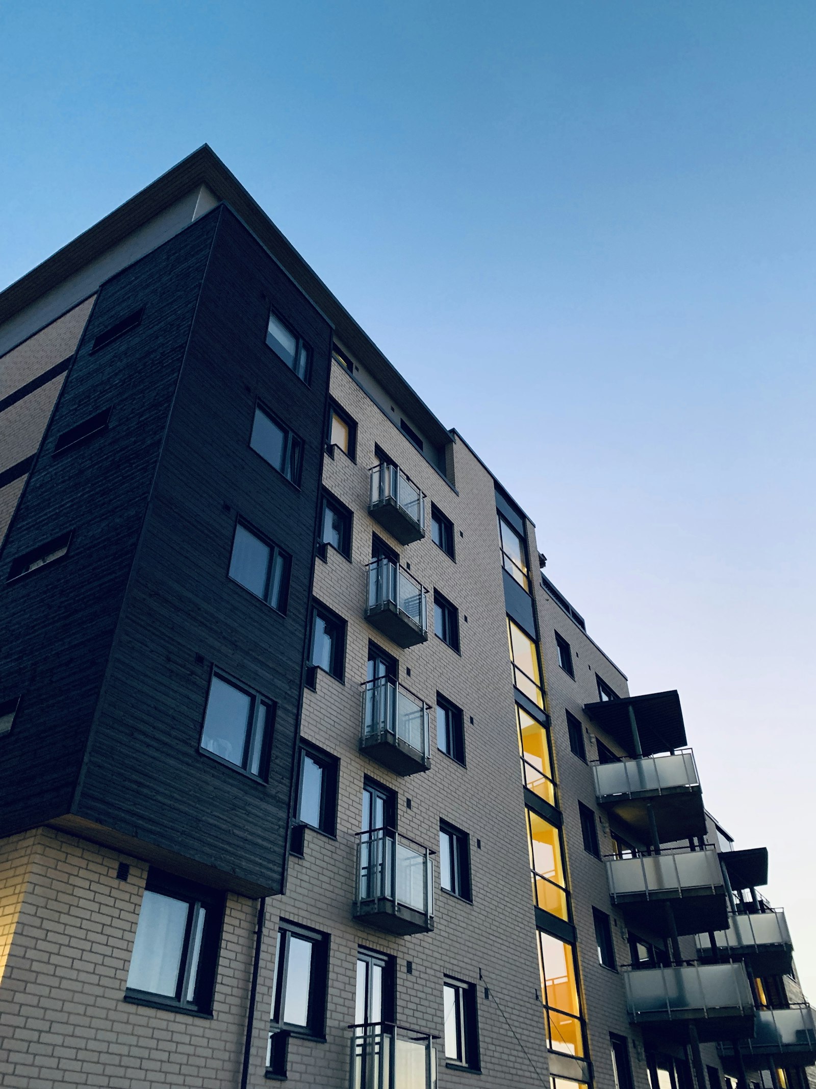 Modern multi-storey apartment building